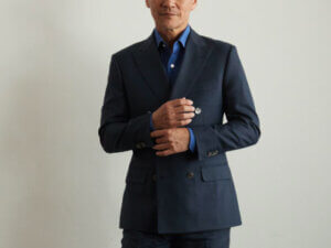 ゼニア仮縫い付きフルオーダーのダブルブレストスーツ